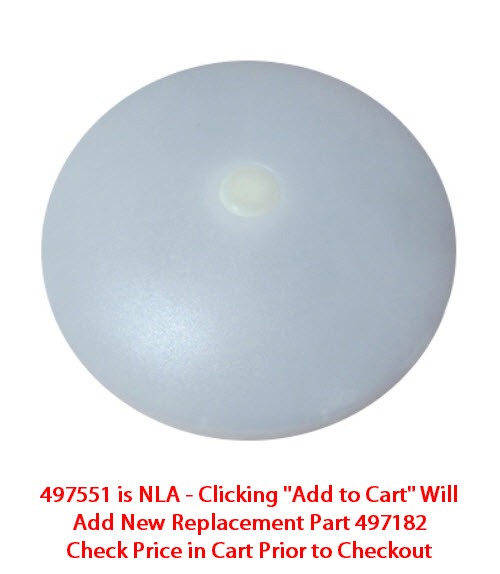 ***DO NOT USE!!USE KRV# 497182***Light - Ceiling - Round - 4 1/2" - 12V - LED - Mushroom Light - Warm White - Twist On - Lens Only