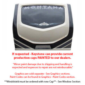 Cap - Front - Fiberglass - 2017 - HC - FW - w/Windshield - Primer - Black