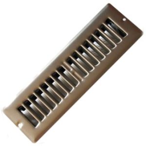 Grill - Register - 2" x 10" - Faceplate - w/Support Brkt - Silver (30/Ctn)