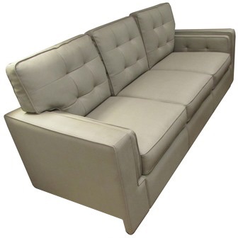 Sofa - Tri Fold - Champagne II - 74" - Modem Style - w/Front Living Notch - Ombre Pebble/Ombre Pebble-W