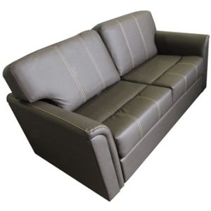 Sofa - Slider - Ozark - 65" - Thanatos Java - w/S8 Beige - w/Heavy Topstitch