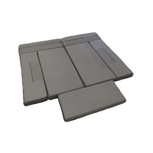 Cushion - U Dinette - Tungsten - 83" - Fratney Stone/Jaleco Licorice-W - w/T270 Silver - Domestic