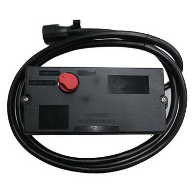 Box - 12v Power Distribution - TT - w/8' 7-Way Cord, 5 Breakers (30S/30S/50/30/30) & 150 Amp Battery Disconnect