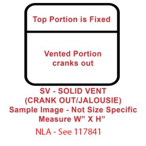 Window - 48" x 22" - SV - Grey 55 - Temp - Black Frame