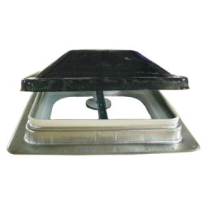 Vent - Roof - 12V - Radius - CSA - Hi Profile - Mill Finish - Smoke