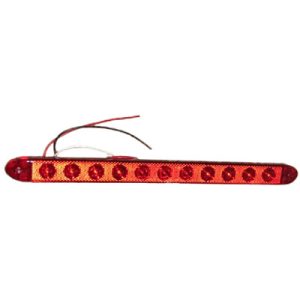 Light - Tail - 16" - Slim Low Profile - Red Reflector - No Chrome Bezel - Stop/Tail/Turn