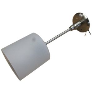 Light - Pendant - 12V - Hinged - 7.3" - LED - w/2639-009 Glass - Nickel