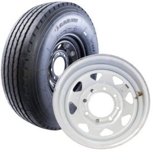 Tire - Sailun - ST235/80R16 G 4080# 110PS - SRW - 16" x 6" - 8-6.5 - SPK - BW - 4.9 CB - Y520795