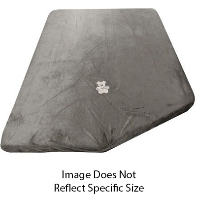 Mattress - Bunk - 3" x 48" x 72" - w/8" x 26" Notch - Fiber - Reversible - w/Zipper - Teddy Bear Charcoal