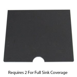 Cover - Sink - .38" x 15 1/4" x 13 3/4" - Black