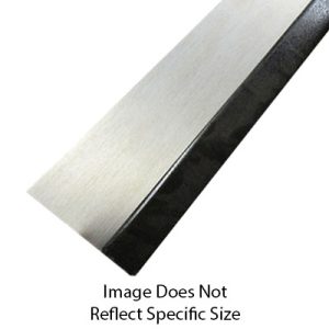 Trim - Metal - 024 x 4" x 192" - T-Bar - Belt Rail - TC - Black