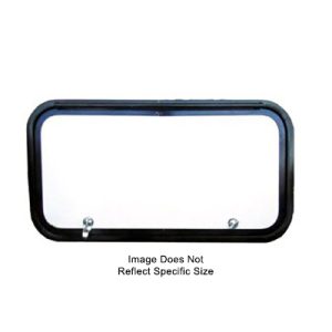 Baggage - Door - TH - 48" x 22" - Vixen Polar White SG - Polar White SG - w/Black Trim - 1K1F1TL