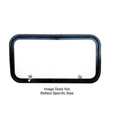 Baggage - Door - TH - 48" x 22" - Vixen Polar White SG - Polar White SG - w/Black Trim - 1K1F1TL