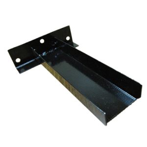 Bracket - 3" x 8" - 18 Ga. - Powder Coat Black