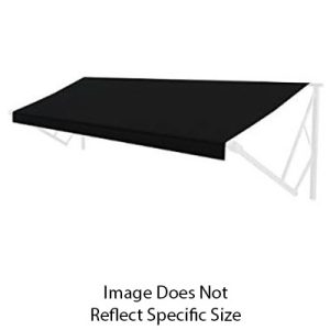 Awning - 17' - 3000 Series - Solera - Electric - Solid Black Vinyl - w/White Fabric LED