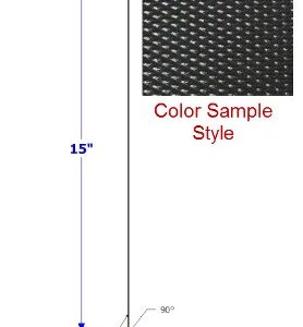 Skirt - Metal - 030 - 16" x 144" - D-77 - Black - TP - DE