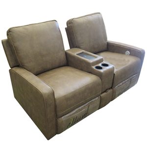 Sofa - Theater Seat - Bailey - 62" - Heat/Lights/Massage/USB/Phone Charger - Tovar Cafe/Tovar Cafe - Import