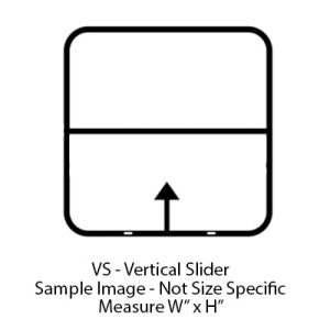Window - 24" x 20" - VS - Grey 20 - Temp - Black - #8500