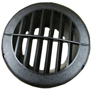 Grill - Vent Cover - 2" - Rotovent - Black