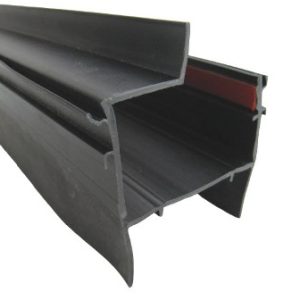 Seal - Double Wiper - Wall Jamb - 1.875" x 79" - Tri-Extruded - Black