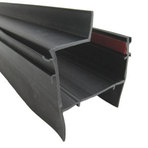 Seal - Double Wiper - Wall Jamb - 1.875" x 77.25" - Tri-Extruded - TPE/TPV - Black