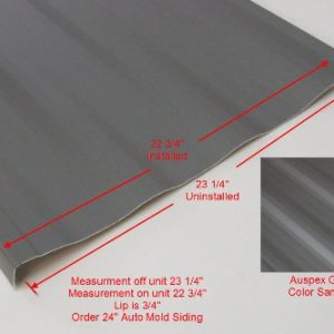 Siding - 024 - 24" x 96" - 1MDM - Auspex Gray Metallic AM