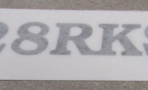 Decal - HI - 28RKS - Model Designator