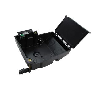 Box - Junction - Offset - PVC - 16ci - 1 3/4" dp - w/Wing - Black - RACO 7322-OW