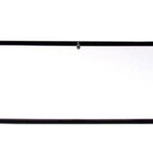 Baggage - Door - BH - 20" x 30 1/4" - 2T1FP - Polar White - 8410 - w/Black Trim - 2-LK586 1FP