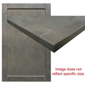 Cabinet - Door - FPSQ - 12" x 24" - 1 3/4" Rail - Mission w/Chamfer - SR7 Edge - Soft Maple - Garden Teak - w/80 Grit - 40 Sheen