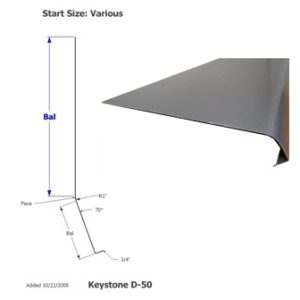 Skirt - Metal - 030 - 19 1/2" x 180" - 2" Rad - D-50 - Met Brushed Nickel - TP