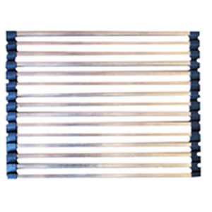 Cover - Sink - 14 3/4" x 11 1/2" - Roll Up - Drying Rack - Stainless Steel - TSDR-02