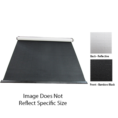 Shade - Roller - Night Only - 26" x 37" - Value Line - 3 Ply - Bamboo Black - w/Reflective Backing